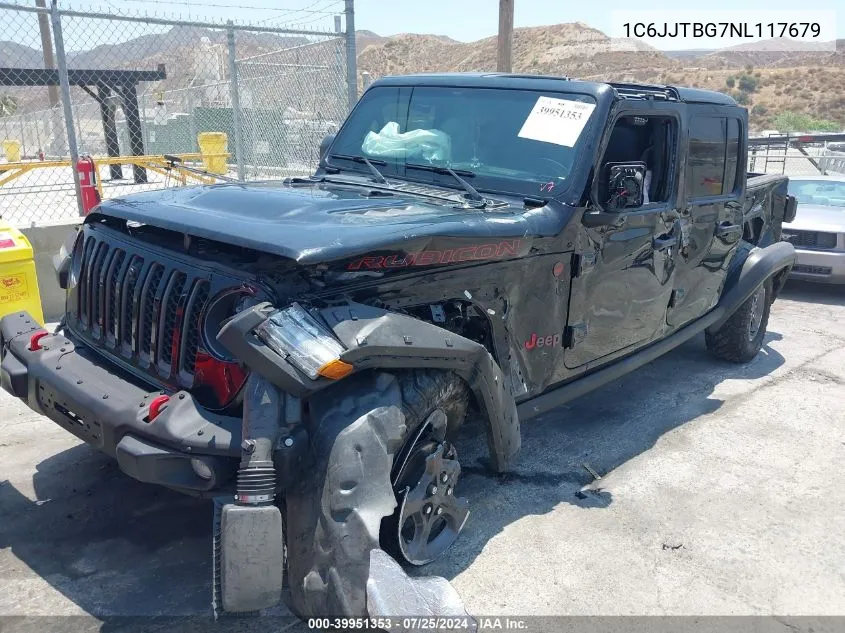 1C6JJTBG7NL117679 2022 Jeep Gladiator Rubicon 4X4