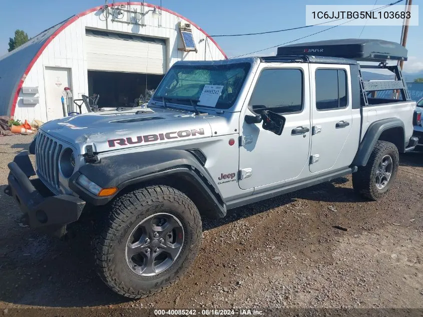 2022 Jeep Gladiator Rubicon 4X4 VIN: 1C6JJTBG5NL103683 Lot: 40085242