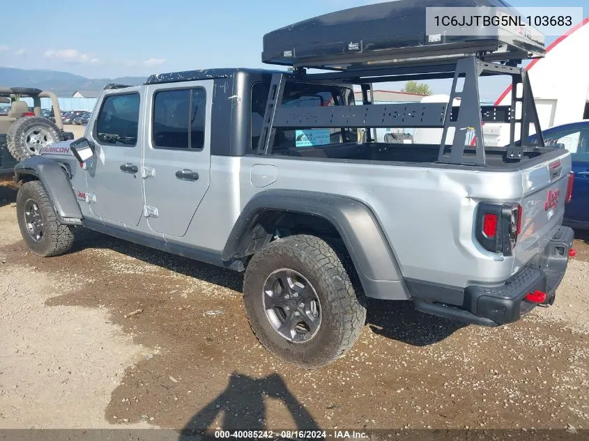 2022 Jeep Gladiator Rubicon 4X4 VIN: 1C6JJTBG5NL103683 Lot: 40085242