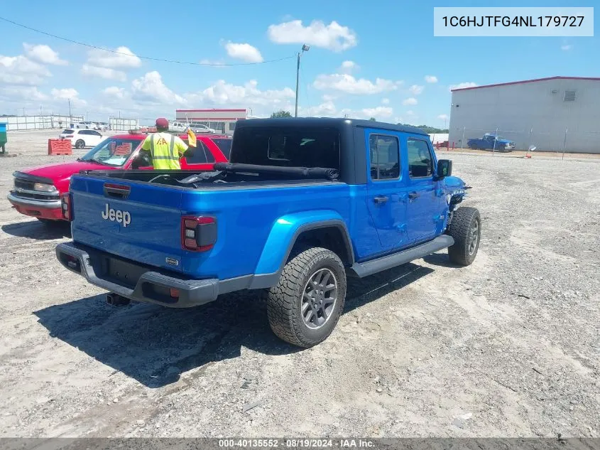 2022 Jeep Gladiator Overland 4X4 VIN: 1C6HJTFG4NL179727 Lot: 40135552