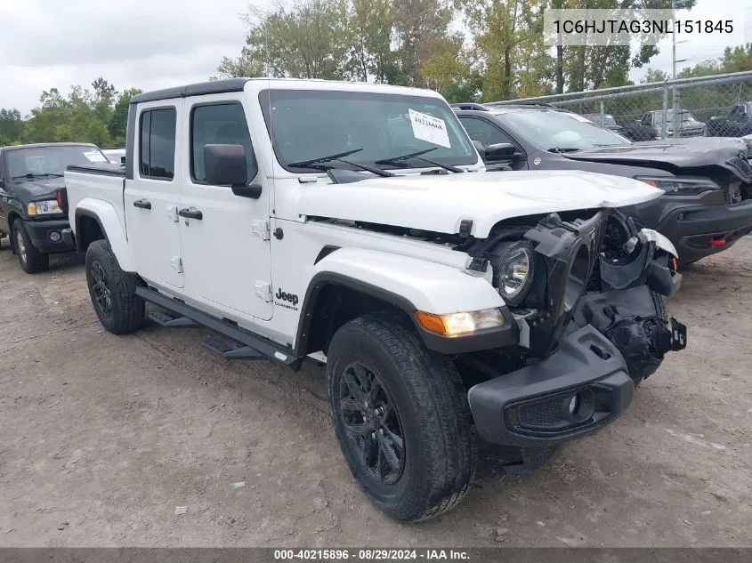 2022 Jeep Gladiator Altitude 4X4 VIN: 1C6HJTAG3NL151845 Lot: 40215896