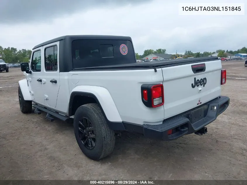 2022 Jeep Gladiator Altitude 4X4 VIN: 1C6HJTAG3NL151845 Lot: 40215896