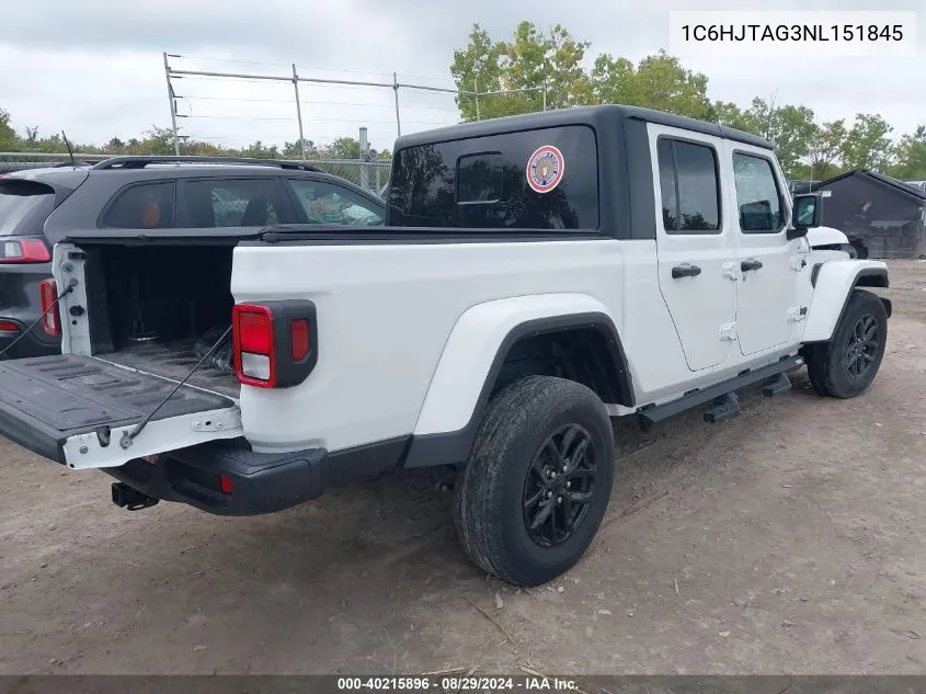 2022 Jeep Gladiator Altitude 4X4 VIN: 1C6HJTAG3NL151845 Lot: 40215896