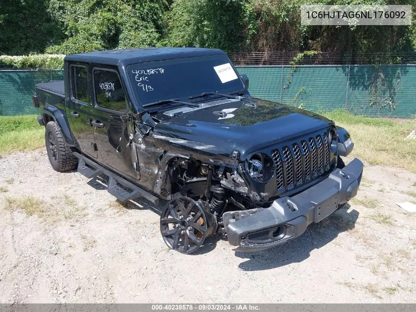 2022 Jeep Gladiator Altitude 4X4 VIN: 1C6HJTAG6NL176092 Lot: 40238578