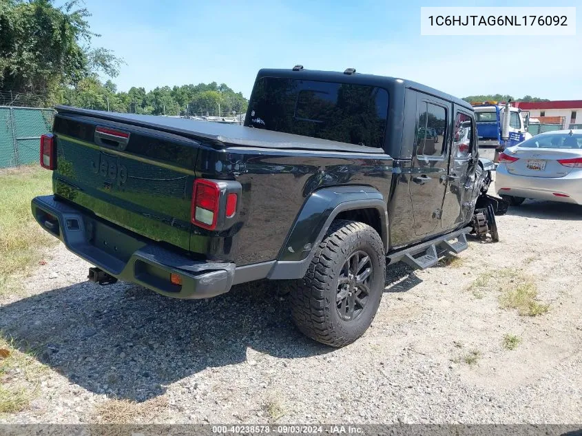 2022 Jeep Gladiator Altitude 4X4 VIN: 1C6HJTAG6NL176092 Lot: 40238578