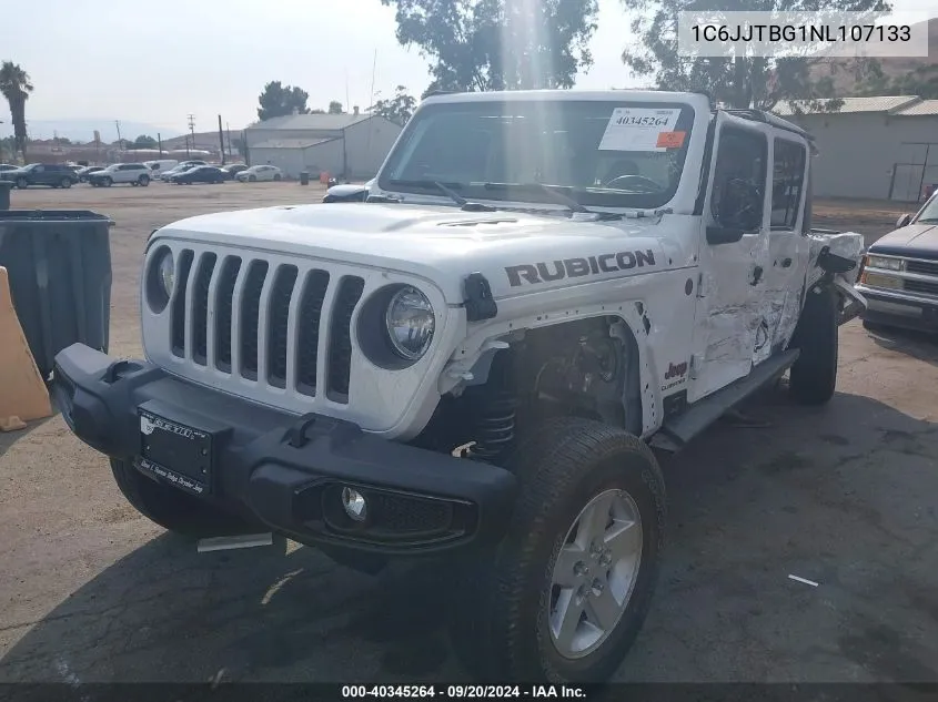 2022 Jeep Gladiator Rubicon 4X4 VIN: 1C6JJTBG1NL107133 Lot: 40345264