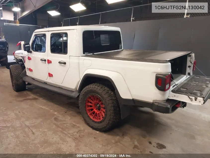 2022 Jeep Gladiator Overland 4X4 VIN: 1C6HJTFG2NL130042 Lot: 40374302