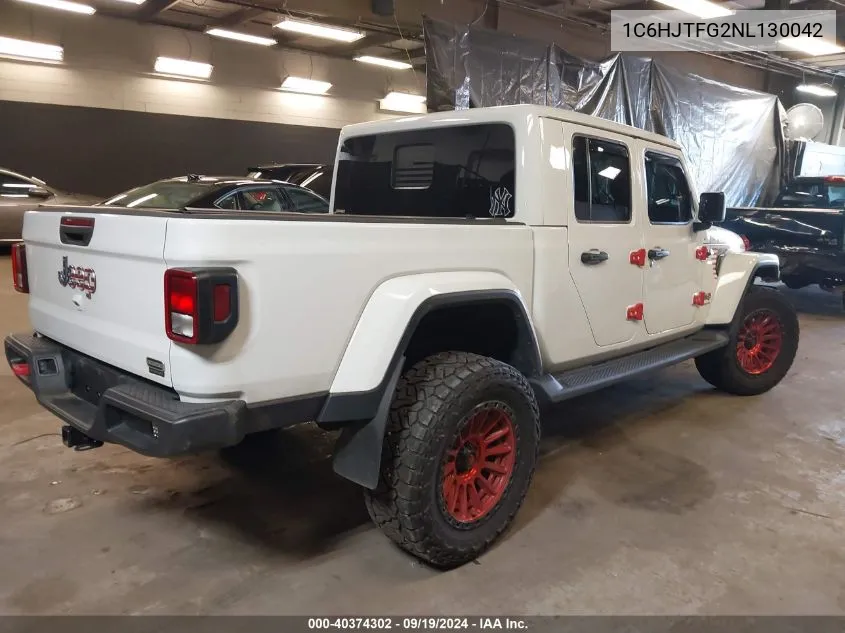 2022 Jeep Gladiator Overland 4X4 VIN: 1C6HJTFG2NL130042 Lot: 40374302