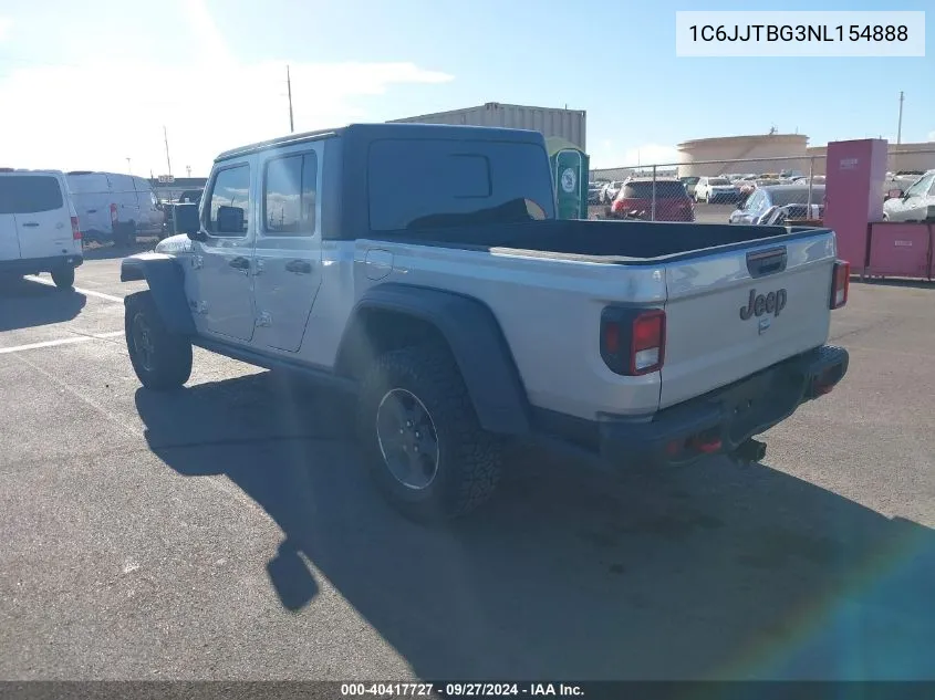 2022 Jeep Gladiator Rubicon 4X4 VIN: 1C6JJTBG3NL154888 Lot: 40417727