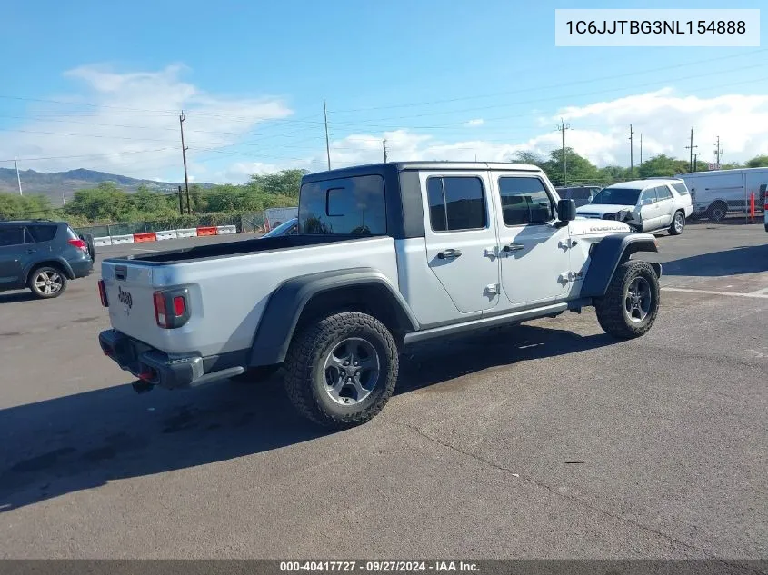 2022 Jeep Gladiator Rubicon 4X4 VIN: 1C6JJTBG3NL154888 Lot: 40417727