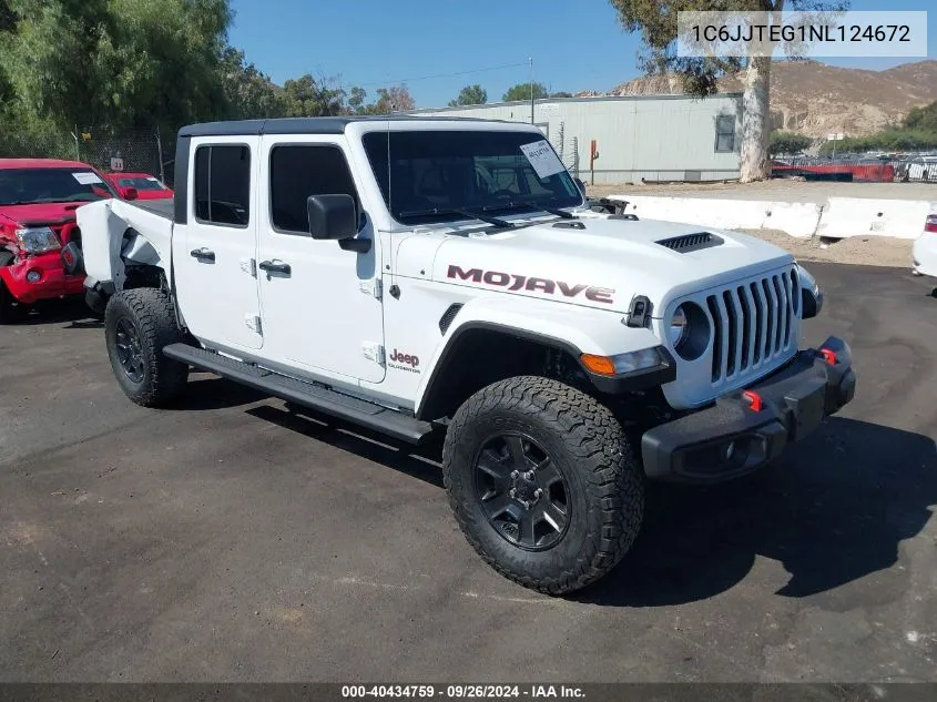 2022 Jeep Gladiator Mojave 4X4 VIN: 1C6JJTEG1NL124672 Lot: 40434759