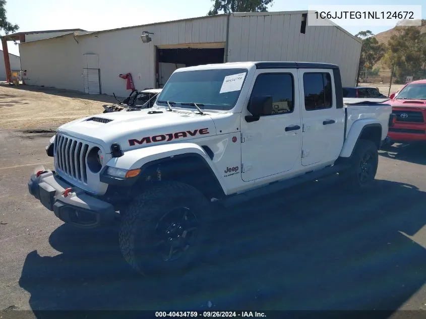 2022 Jeep Gladiator Mojave 4X4 VIN: 1C6JJTEG1NL124672 Lot: 40434759