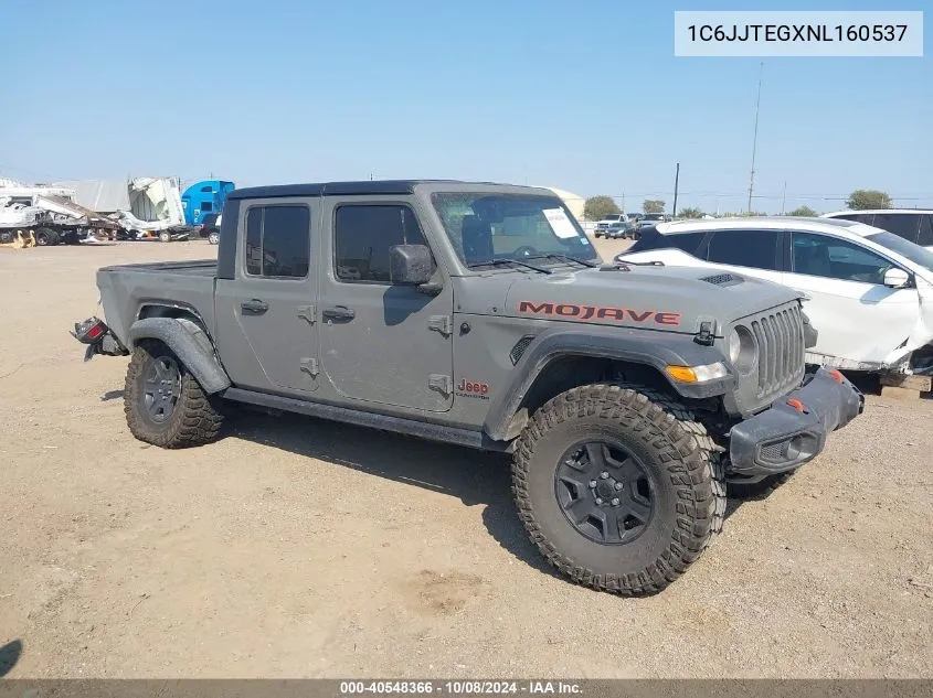 2022 Jeep Gladiator Mojave VIN: 1C6JJTEGXNL160537 Lot: 40548366