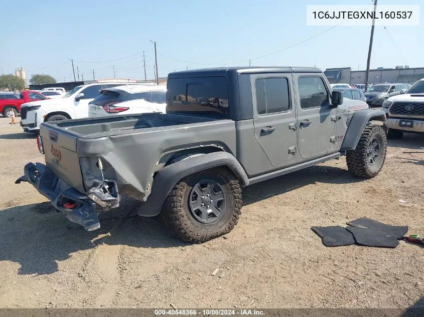 2022 Jeep Gladiator Mojave VIN: 1C6JJTEGXNL160537 Lot: 40548366