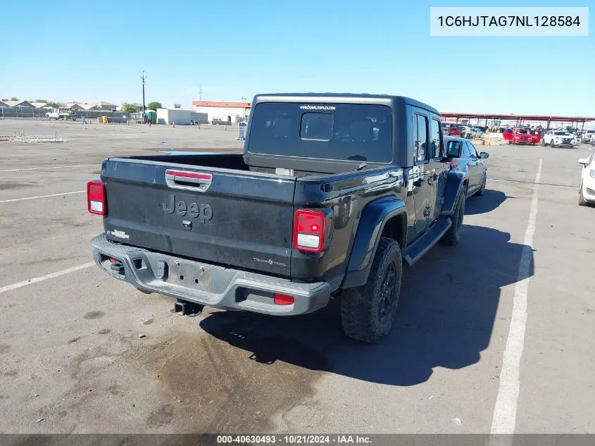 2022 Jeep Gladiator Texas Trail 4X4 VIN: 1C6HJTAG7NL128584 Lot: 40630493