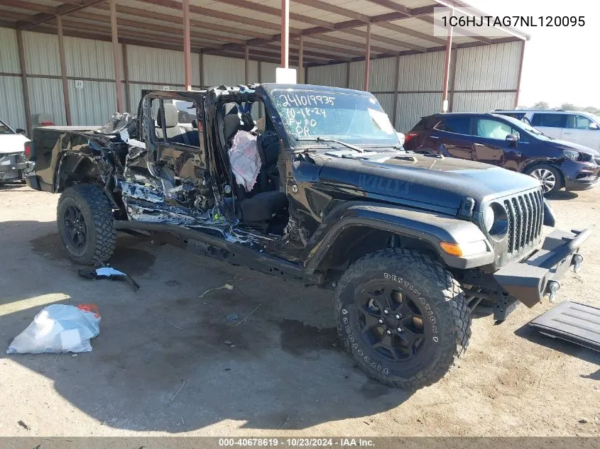 2022 Jeep Gladiator Willys 4X4 VIN: 1C6HJTAG7NL120095 Lot: 40678619