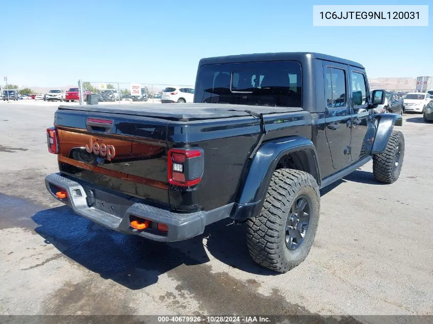 2022 Jeep Gladiator Mojave 4X4 VIN: 1C6JJTEG9NL120031 Lot: 40679926