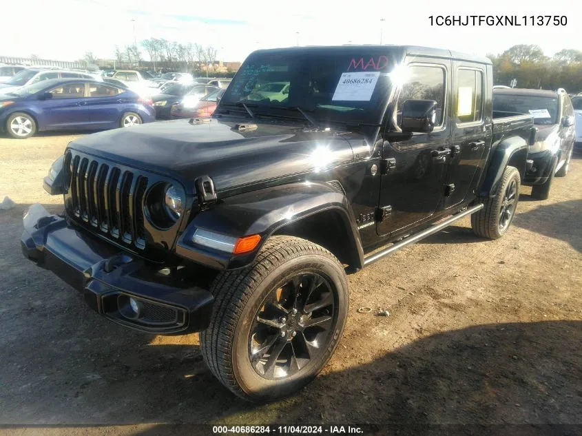 2022 Jeep Gladiator High Altitude 4X4 VIN: 1C6HJTFGXNL113750 Lot: 40686284