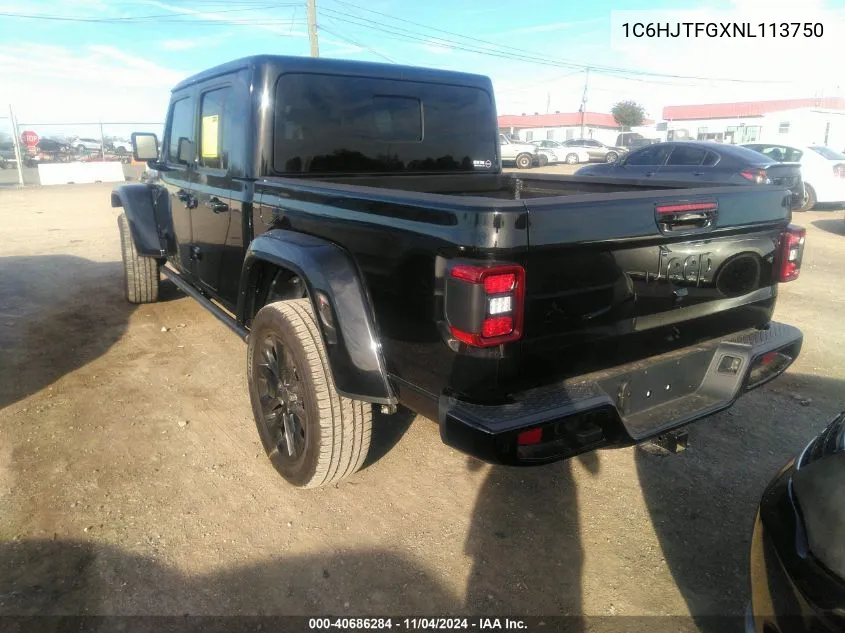 2022 Jeep Gladiator High Altitude 4X4 VIN: 1C6HJTFGXNL113750 Lot: 40686284