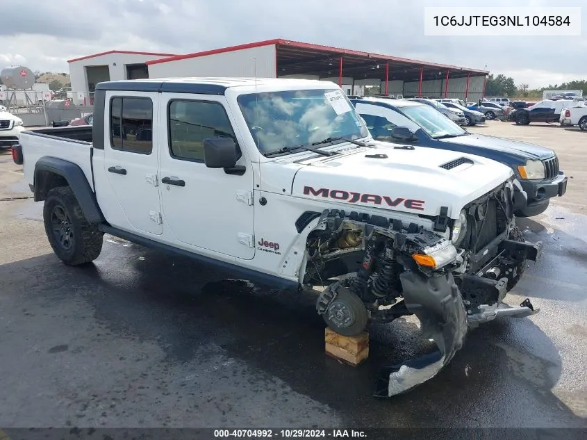 2022 Jeep Gladiator Mojave 4X4 VIN: 1C6JJTEG3NL104584 Lot: 40704992