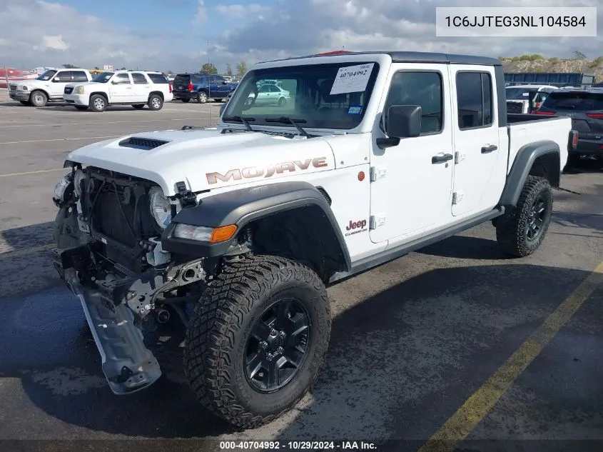 2022 Jeep Gladiator Mojave 4X4 VIN: 1C6JJTEG3NL104584 Lot: 40704992