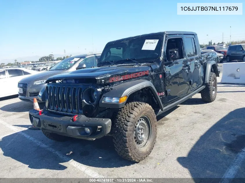 1C6JJTBG7NL117679 2022 Jeep Gladiator Rubicon 4X4