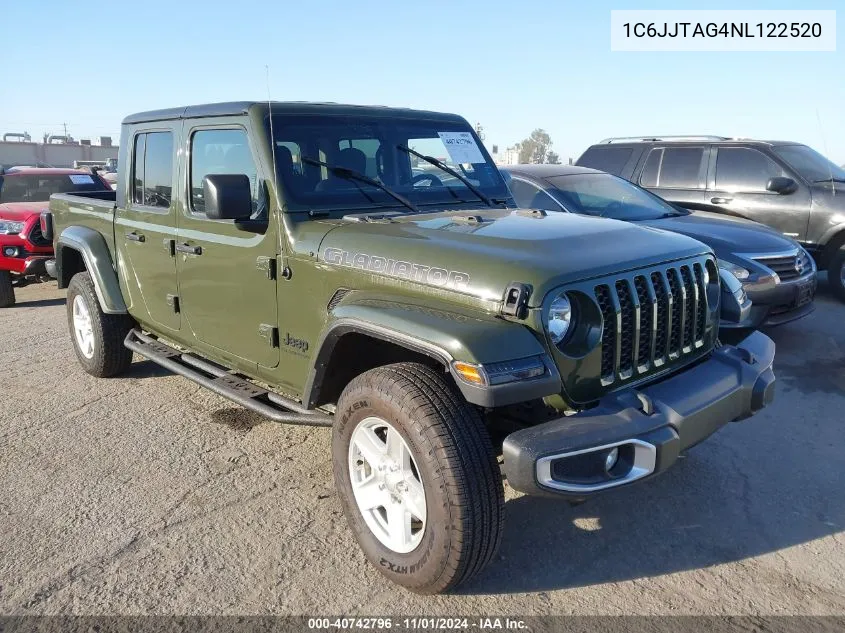 2022 Jeep Gladiator Sport S 4X4 VIN: 1C6JJTAG4NL122520 Lot: 40742796