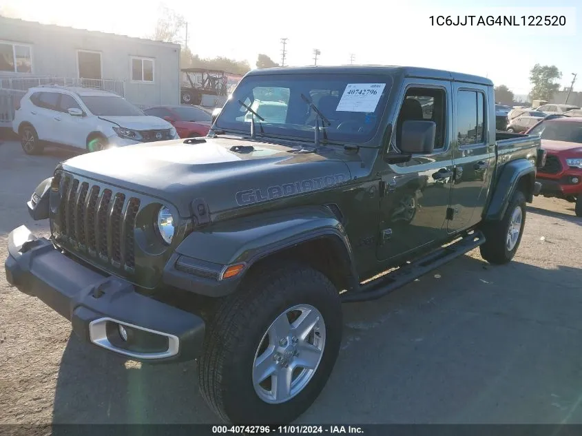 2022 Jeep Gladiator Sport S 4X4 VIN: 1C6JJTAG4NL122520 Lot: 40742796