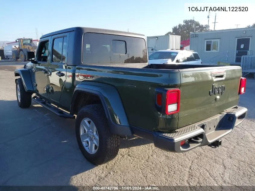 2022 Jeep Gladiator Sport S 4X4 VIN: 1C6JJTAG4NL122520 Lot: 40742796