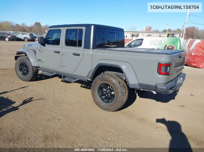 2022 Jeep Gladiator Willys 4X4 VIN: 1C6HJTAG9NL158704 Lot: 40803602