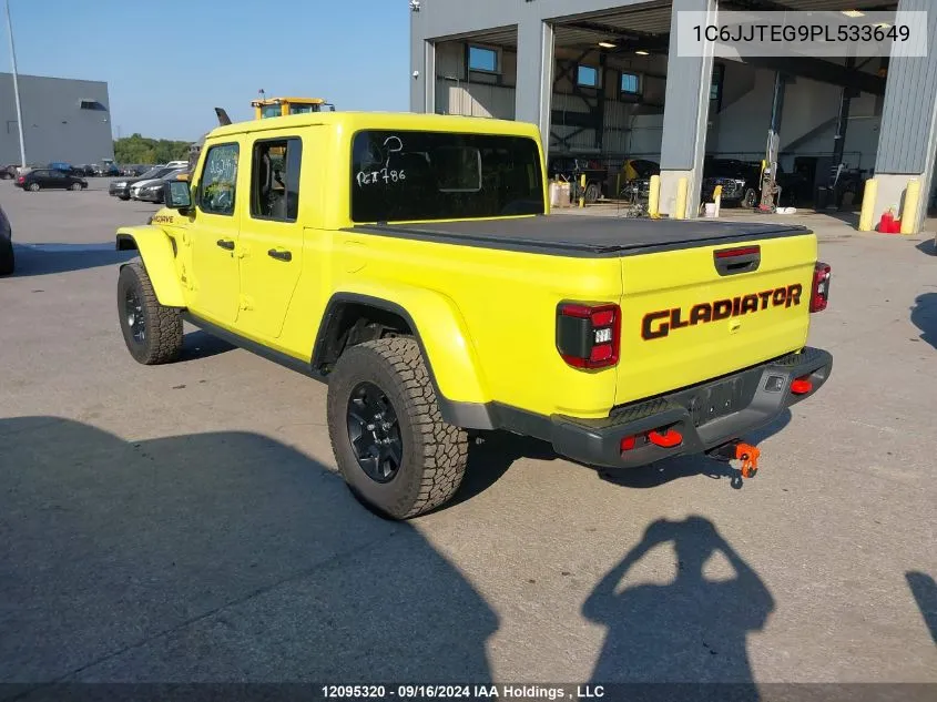 2023 Jeep Gladiator Mojave VIN: 1C6JJTEG9PL533649 Lot: 12095320