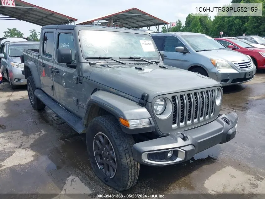 2023 Jeep Gladiator Overland 4X4 VIN: 1C6HJTFG3PL552159 Lot: 39481368