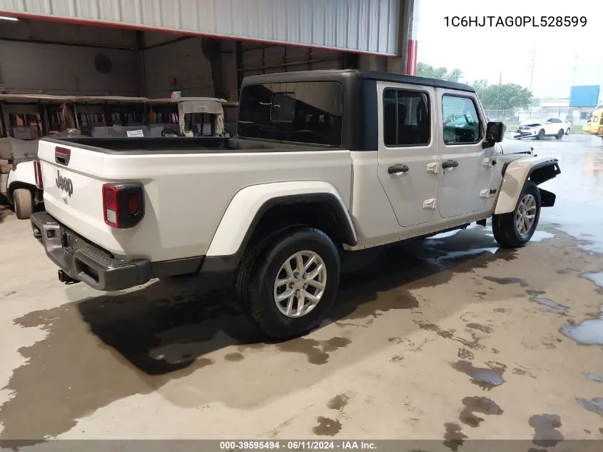 2023 Jeep Gladiator Sport S 4X4 VIN: 1C6HJTAG0PL528599 Lot: 39595494