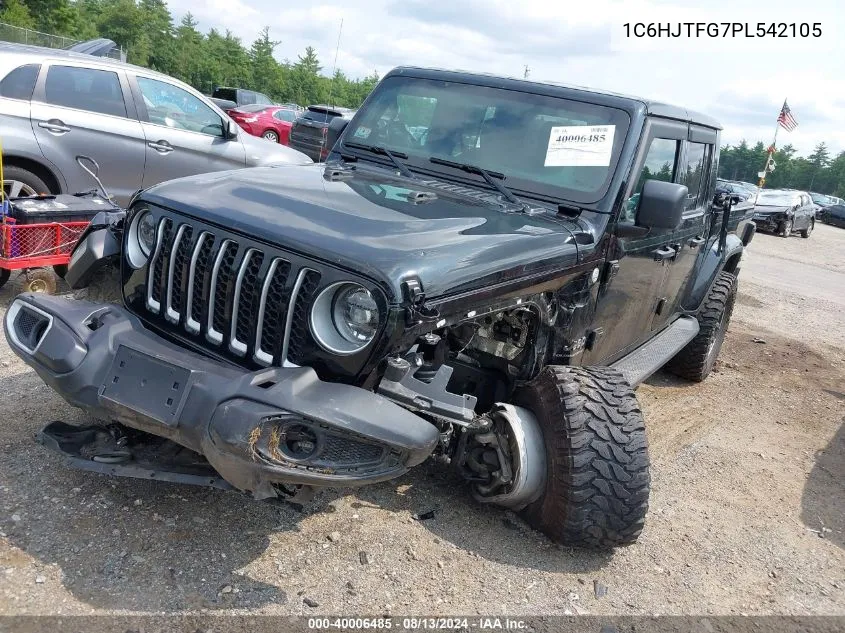 2023 Jeep Gladiator Overland 4X4 VIN: 1C6HJTFG7PL542105 Lot: 40006485