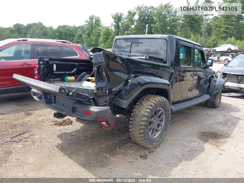 2023 Jeep Gladiator Overland 4X4 VIN: 1C6HJTFG7PL542105 Lot: 40006485