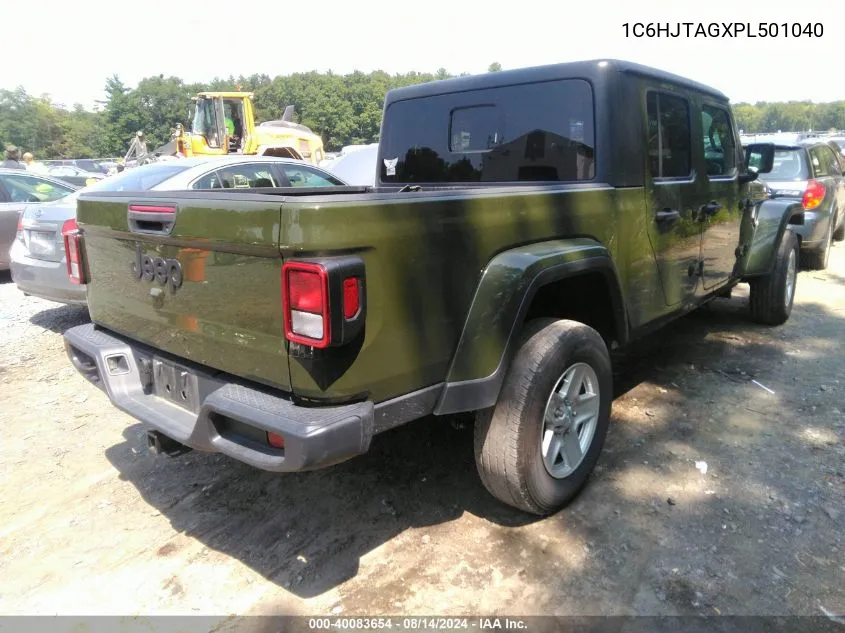 2023 Jeep Gladiator Sport S 4X4 VIN: 1C6HJTAGXPL501040 Lot: 40083654