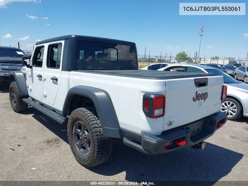 2023 Jeep Gladiator Rubicon 4X4 VIN: 1C6JJTBG3PL553061 Lot: 40225031