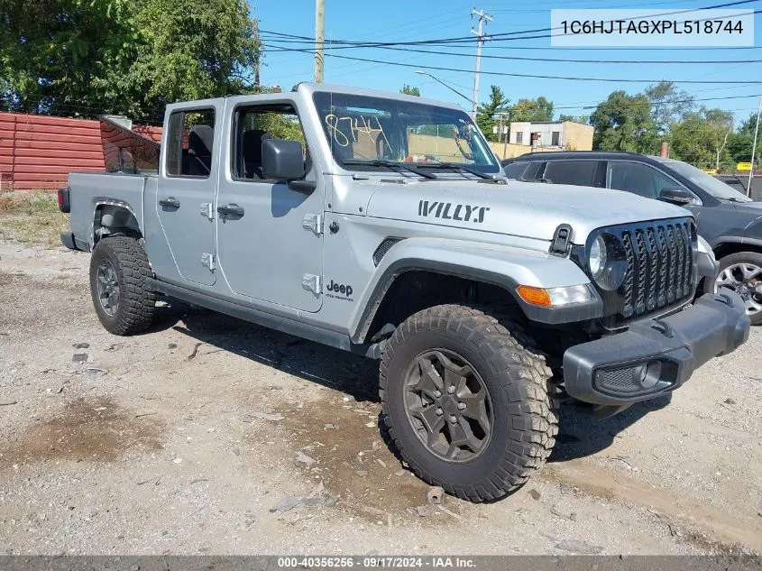 2023 Jeep Gladiator Willys 4X4 VIN: 1C6HJTAGXPL518744 Lot: 40356256