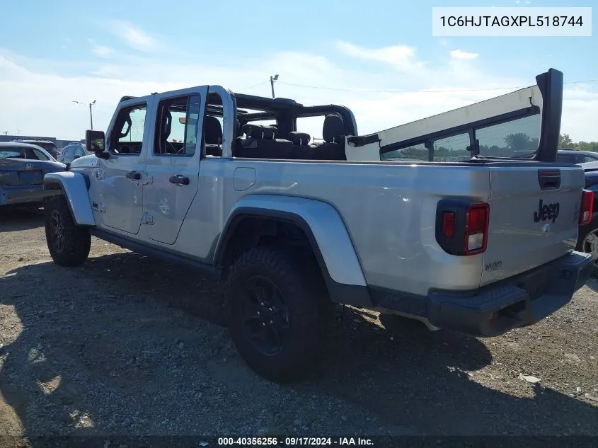 2023 Jeep Gladiator Willys 4X4 VIN: 1C6HJTAGXPL518744 Lot: 40356256