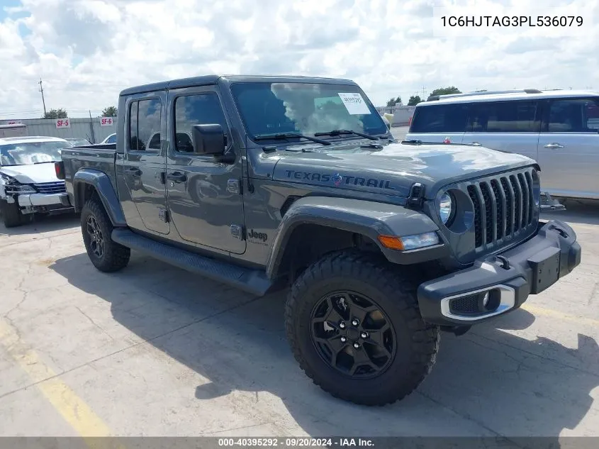 2023 Jeep Gladiator Texas Trail 4X4 VIN: 1C6HJTAG3PL536079 Lot: 40395292