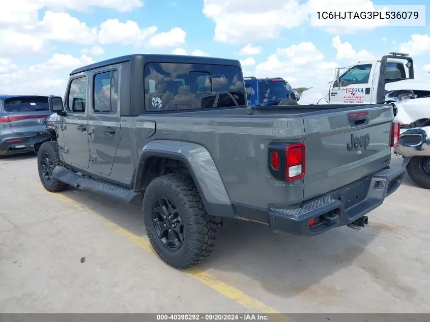 2023 Jeep Gladiator Texas Trail 4X4 VIN: 1C6HJTAG3PL536079 Lot: 40395292