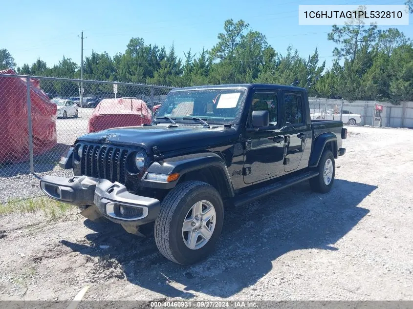 2023 Jeep Gladiator Sport S 4X4 VIN: 1C6HJTAG1PL532810 Lot: 40460931