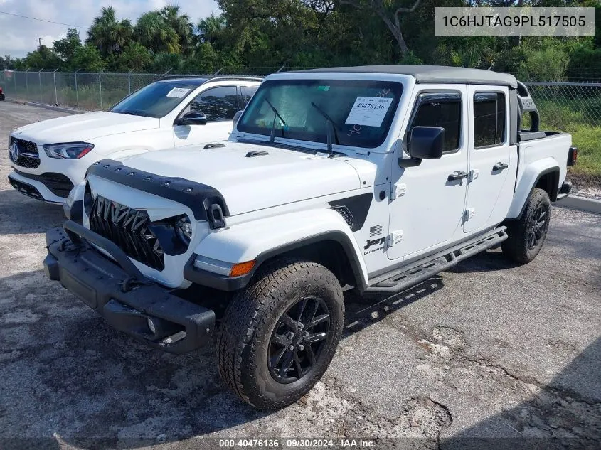 2023 Jeep Gladiator Sport VIN: 1C6HJTAG9PL517505 Lot: 40476136