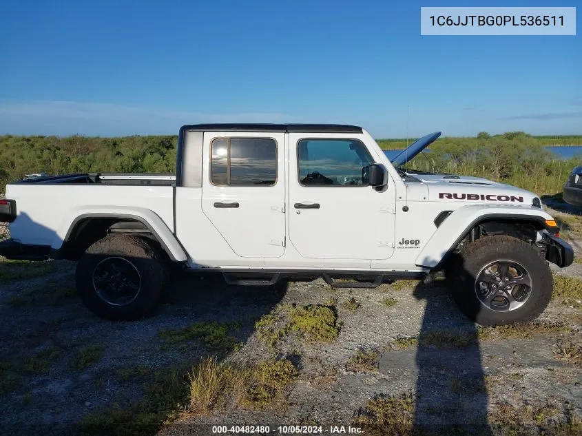 2023 Jeep Gladiator Rubicon VIN: 1C6JJTBG0PL536511 Lot: 40482480