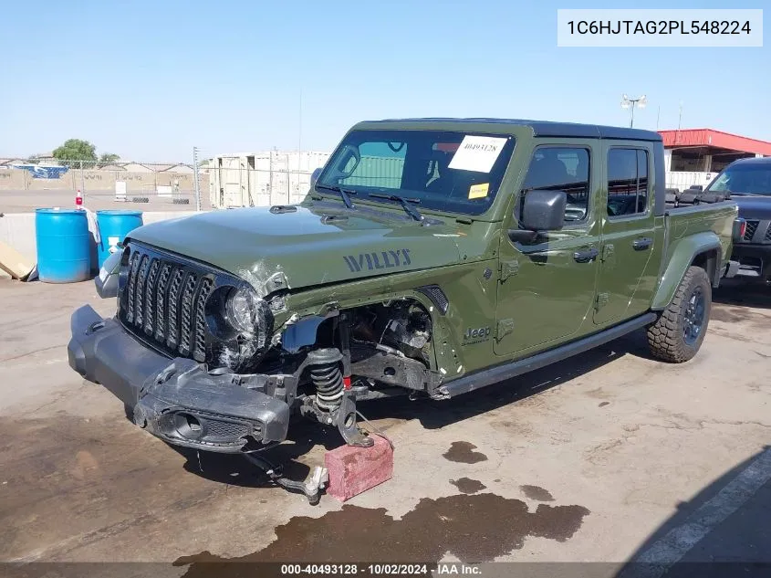 2023 Jeep Gladiator Willys 4X4 VIN: 1C6HJTAG2PL548224 Lot: 40493128