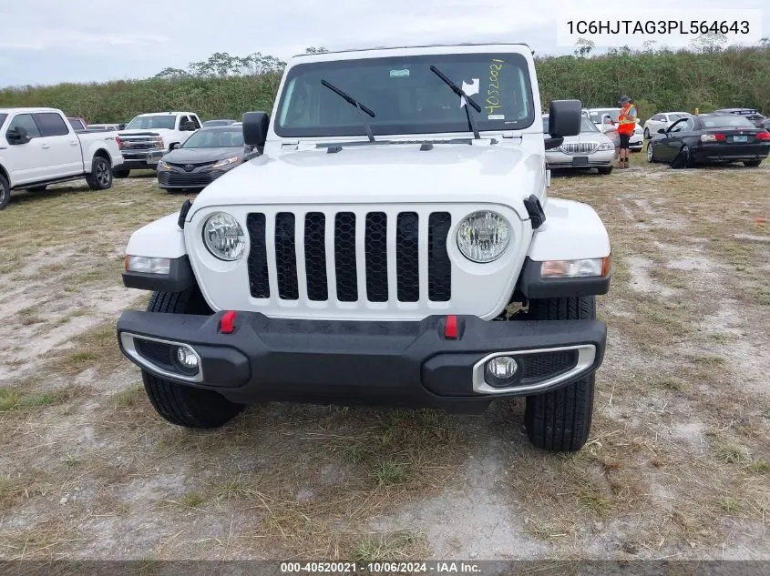 2023 Jeep Gladiator Sport S 4X4 VIN: 1C6HJTAG3PL564643 Lot: 40520021