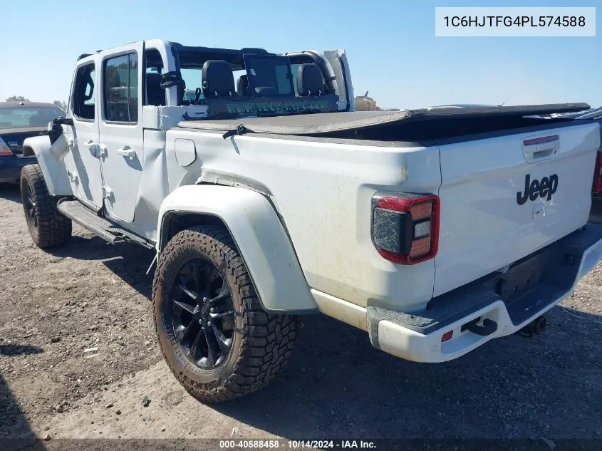 2023 Jeep Gladiator High Altitude 4X4 VIN: 1C6HJTFG4PL574588 Lot: 40588458