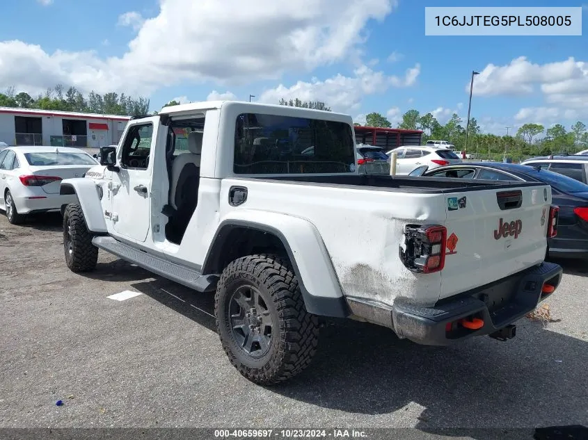 2023 Jeep Gladiator Mojave 4X4 VIN: 1C6JJTEG5PL508005 Lot: 40659697