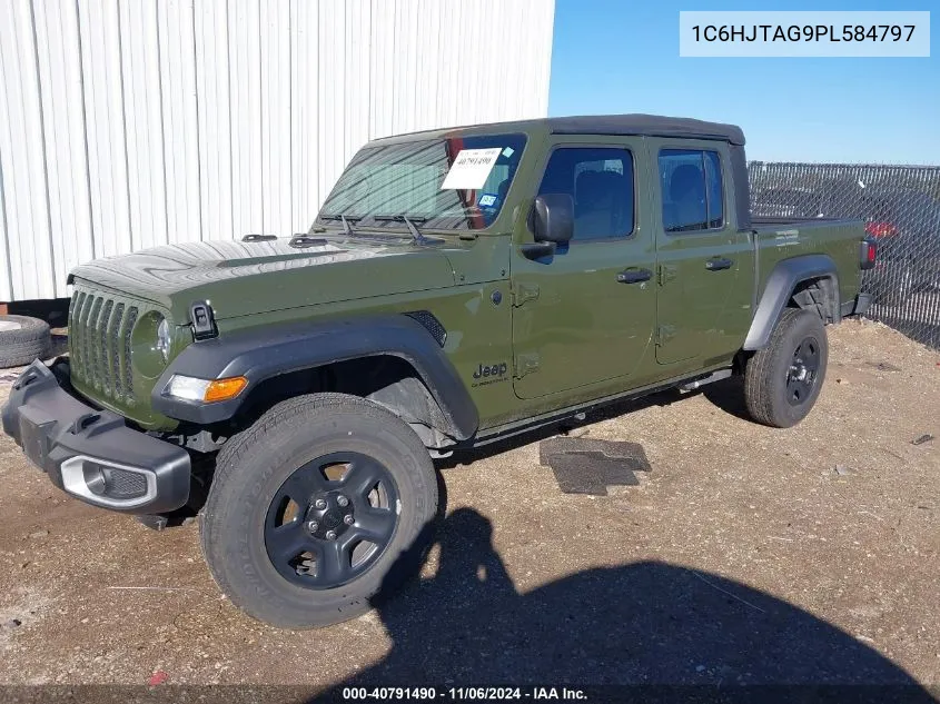 2023 Jeep Gladiator Sport 4X4 VIN: 1C6HJTAG9PL584797 Lot: 40791490