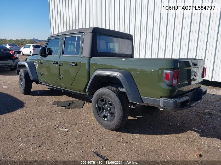 2023 Jeep Gladiator Sport 4X4 VIN: 1C6HJTAG9PL584797 Lot: 40791490